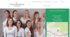 Desktop Screenshot of physiobalance-hagen.de